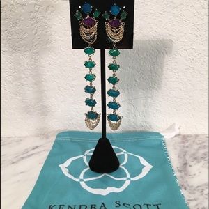 Kendra Scott Chain Earrings, Gold/Multi